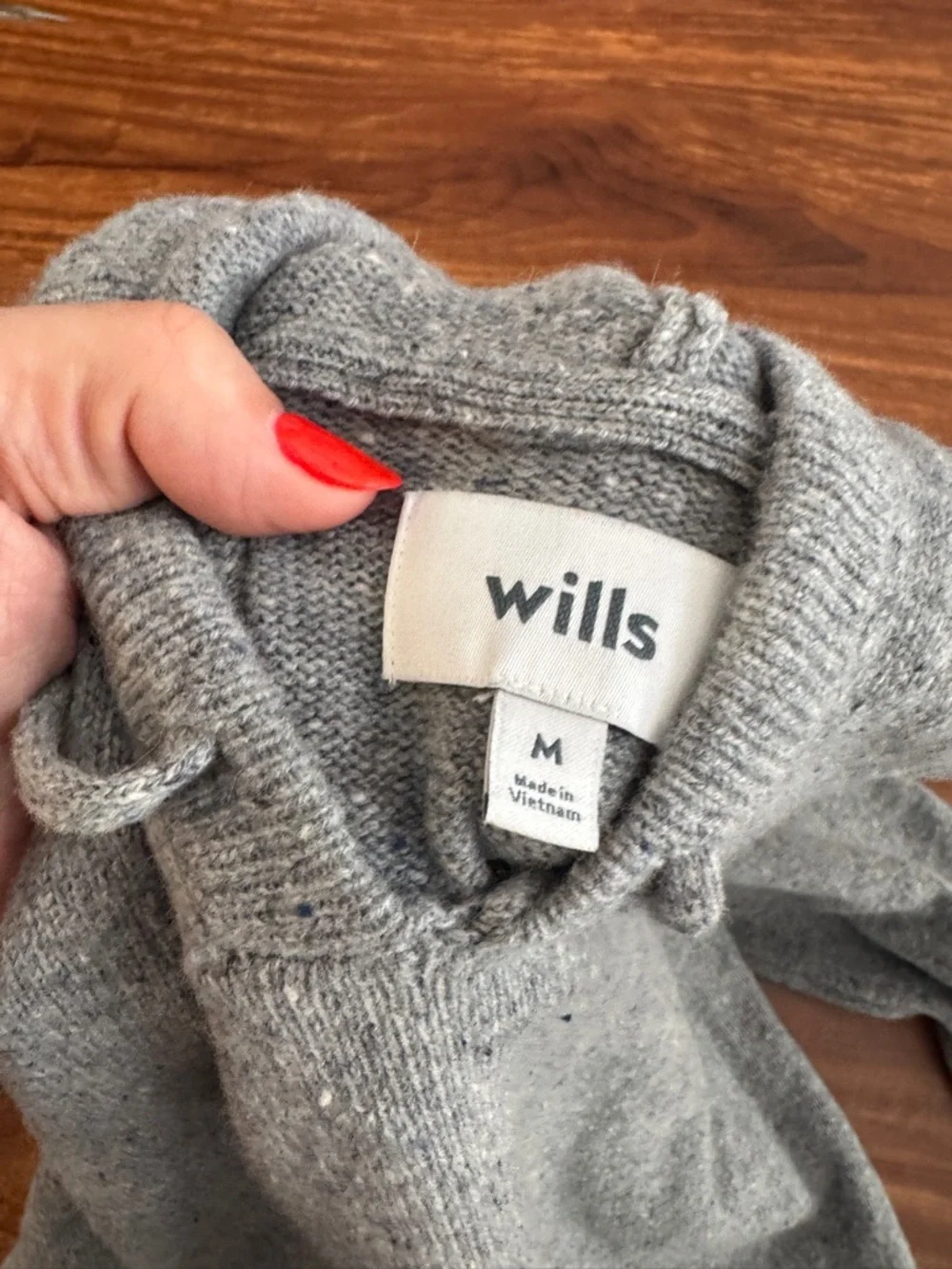 Huckberry Gray Hooded Men's Sweater